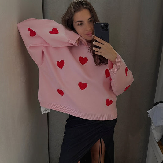 Marsha - Bequemer Damenpullover mit Muster