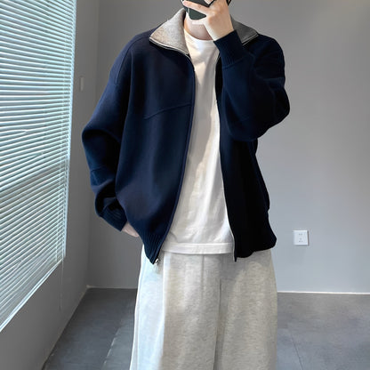 Henry - Cardigan alla moda, lavorato a maglia in modo casual per uomo