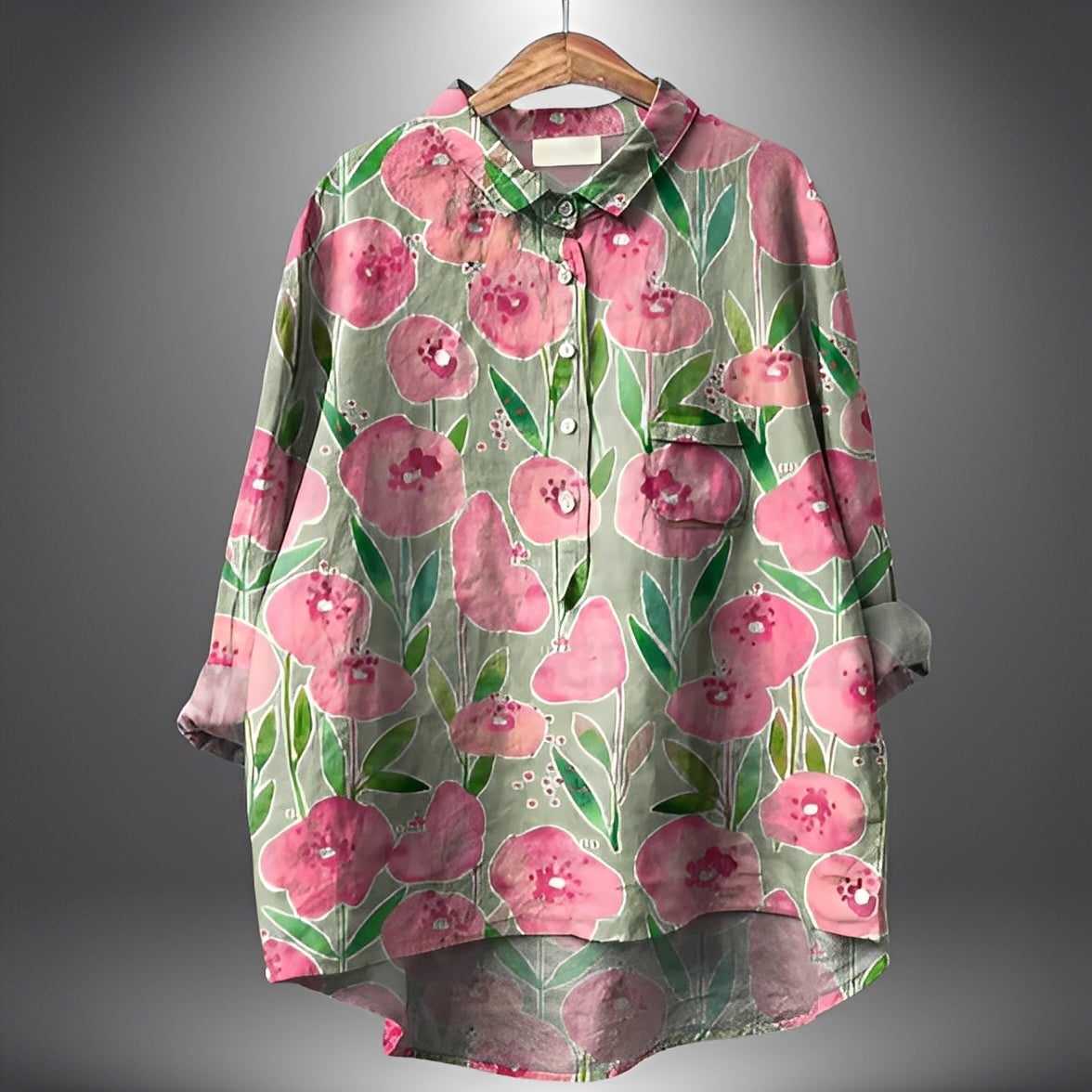 Garance - Klassische Damenbluse mit langen Ärmeln