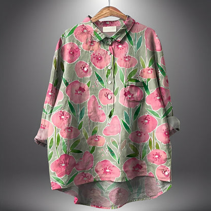 Garance - Klassische Damenbluse mit langen Ärmeln