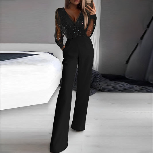 Catherina - Schicker Damen-Jumpsuit mit V-Ausschnitt