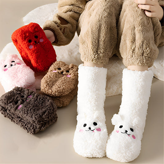 Judith - Edle Winterbodysocken aus Samt für Frauen