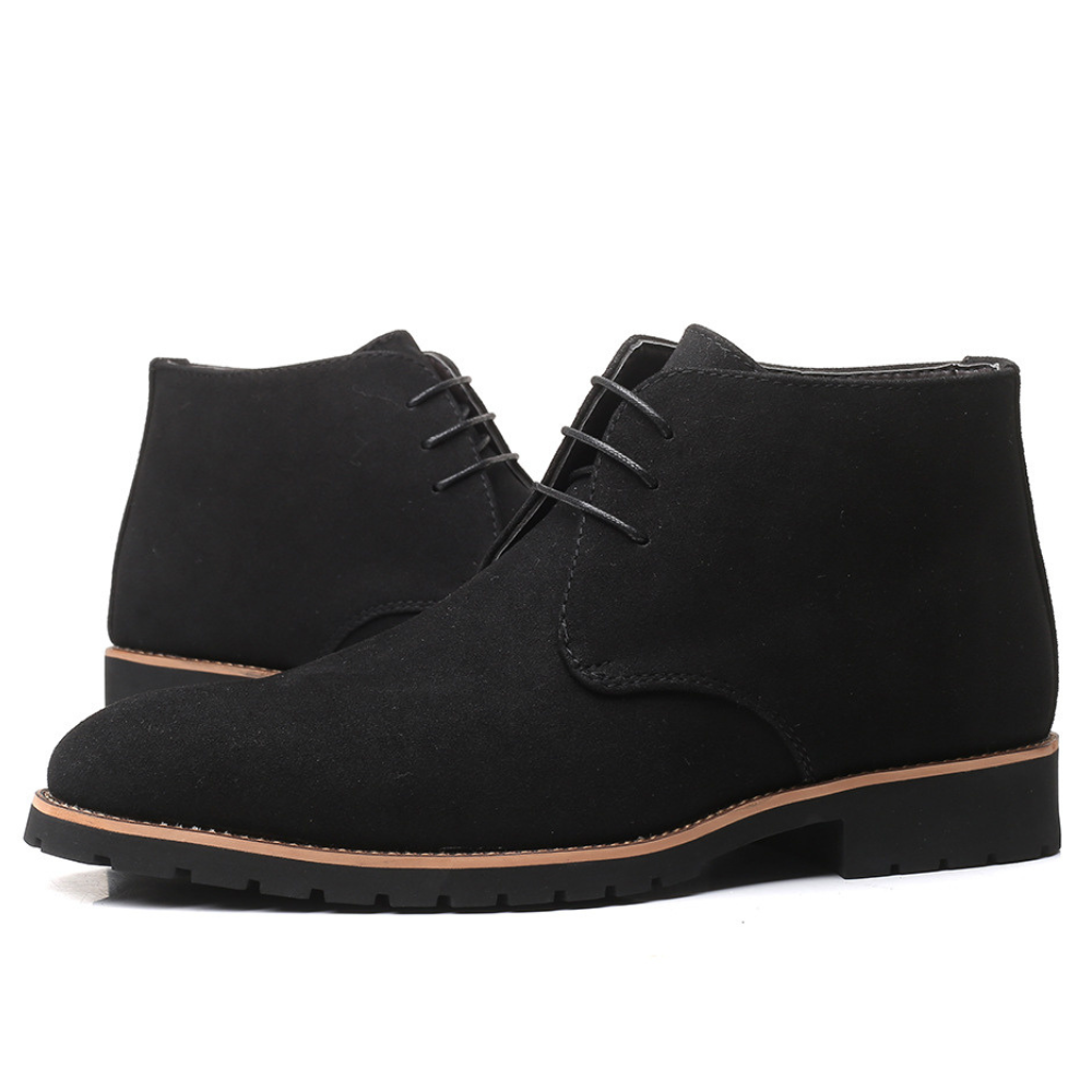 Alonzo - élégantes chaussures en cuir velours pour hommes