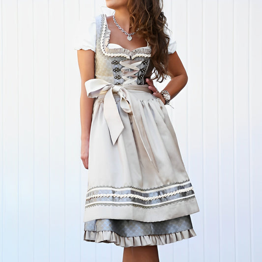 Kaylie - Klassisches Damenkleid mit Schürze fürs Oktoberfest