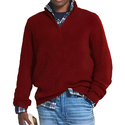 Edward - Cashmere men's sweater with zipper in modern design