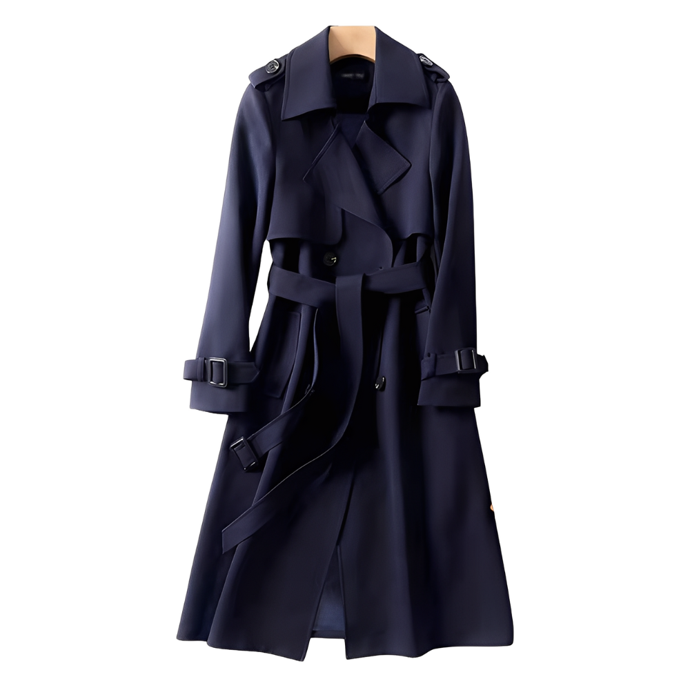 Patricia - Elegant women's trench coat with buttons