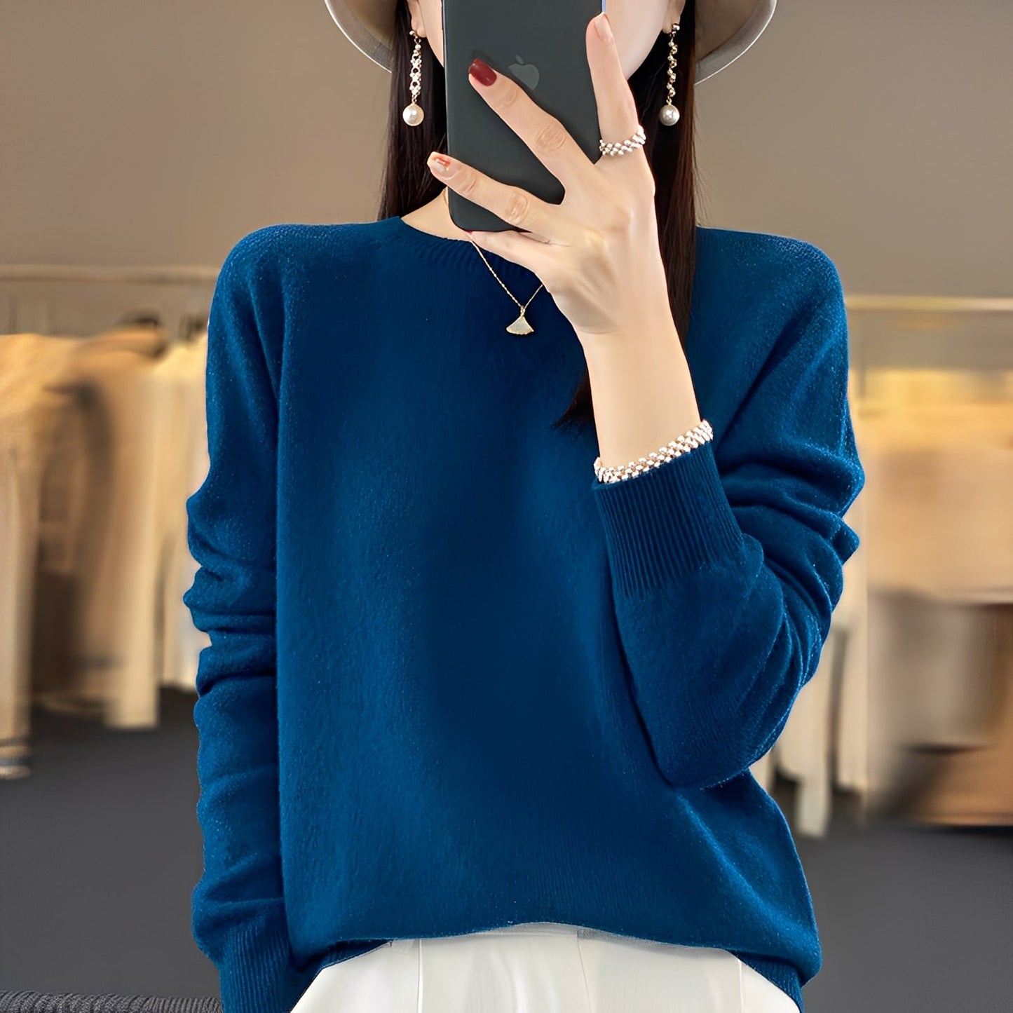 Cheyanne - Stylowy damski sweter z kaszmiru