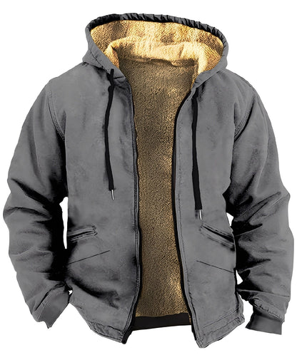 Mervin - męska bluza z kapturem z kolorowego aksamitu