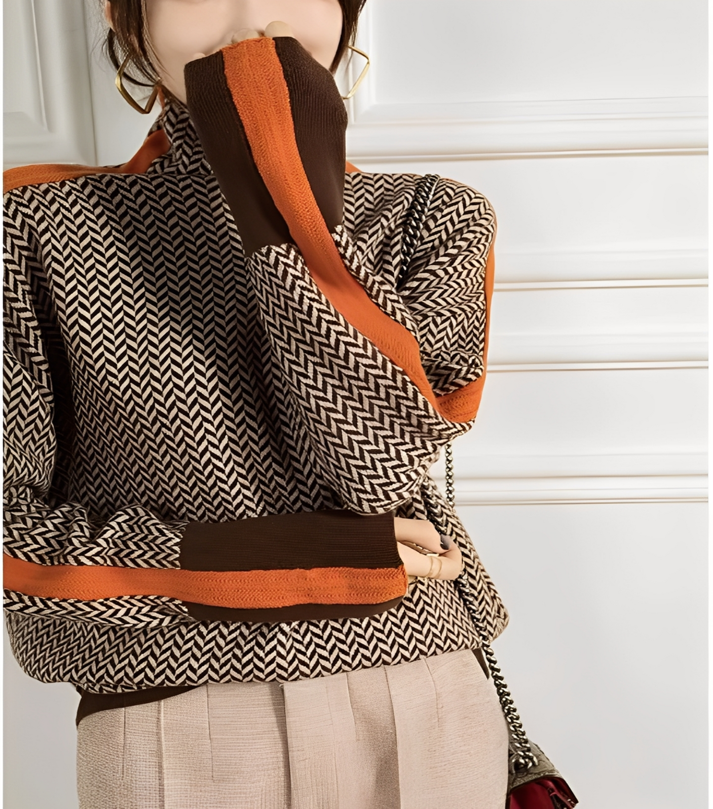 Anita - Elegancki damski kaszmirowy sweter z golfem