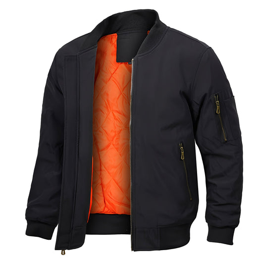 Maynerd - Herren-Bomberjacke mit Taschen und Reißverschluss