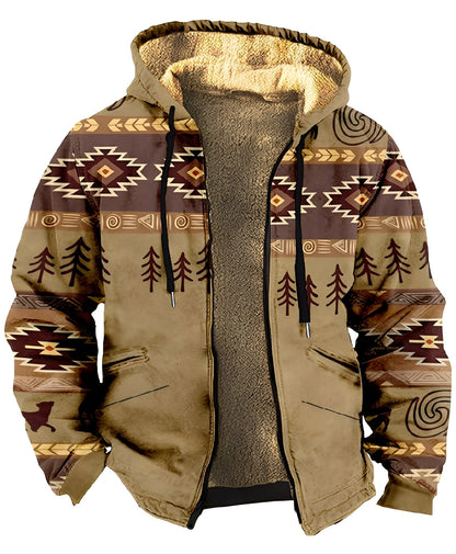 Mervin - męska bluza z kapturem z kolorowego aksamitu