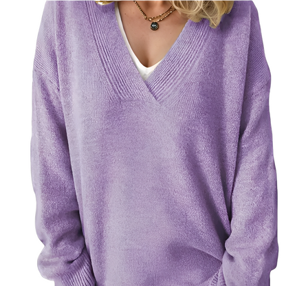 Camryn - sweter damski z dzianiny typu locker