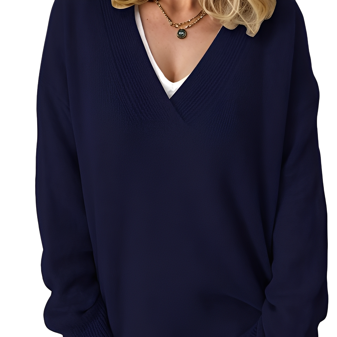 Camryn - Locker gestrickter Frauenpullover