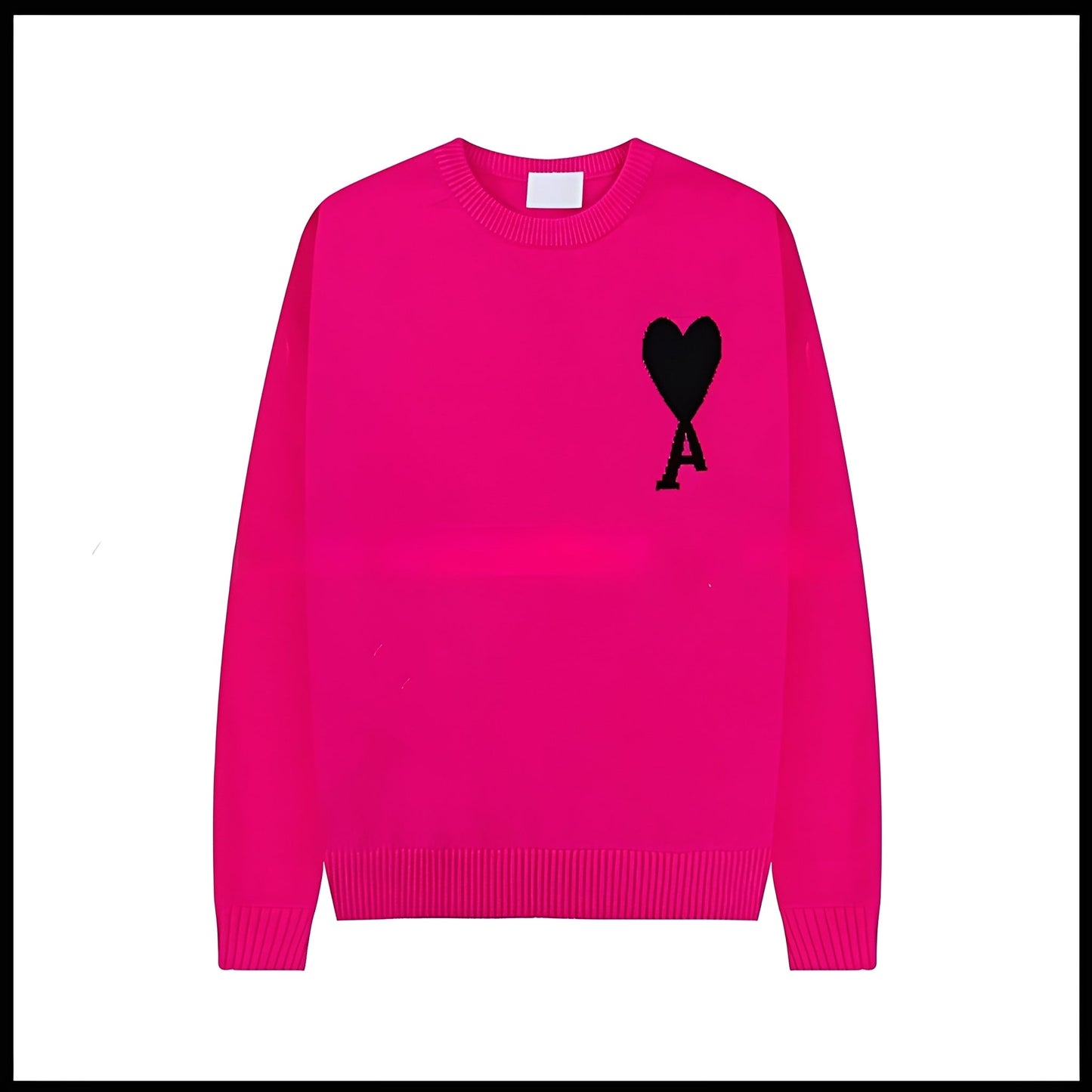 Aurélia - Suéter de mujer con patrón de bordado en forma de corazón