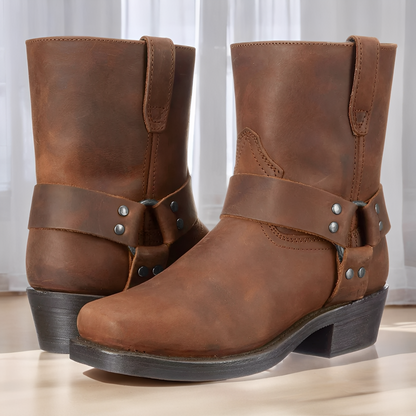 Elsdon - Bottes courtes classiques en cuir pour hommes