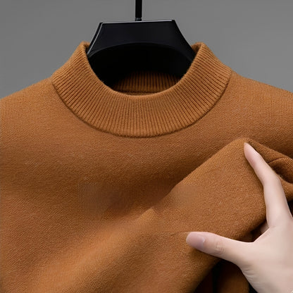 Davis - Wygodny kaszmirowy sweter z obszyciem dla mężczyzn