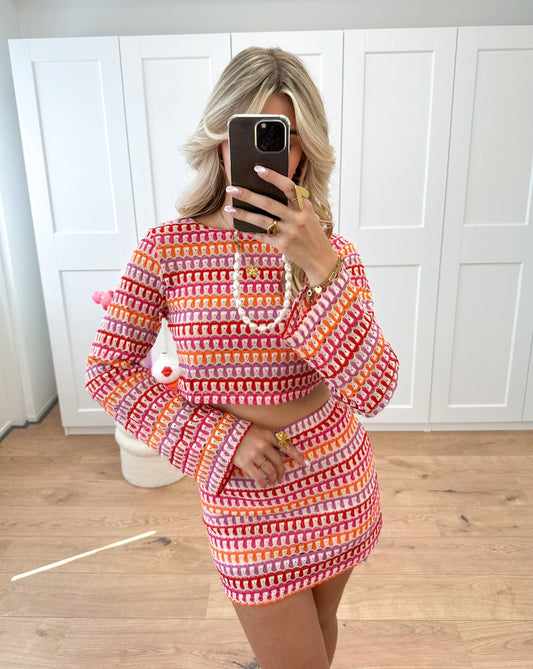 Giada – Ensemble Crop Top und Minirock