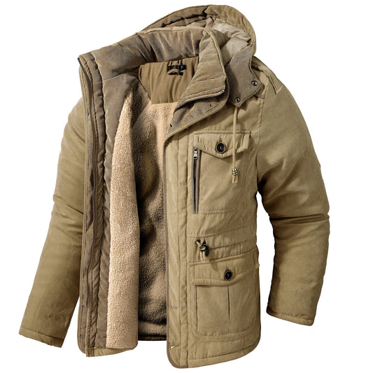 Daren - Kuschelige Herrenjacke mit Kapuze