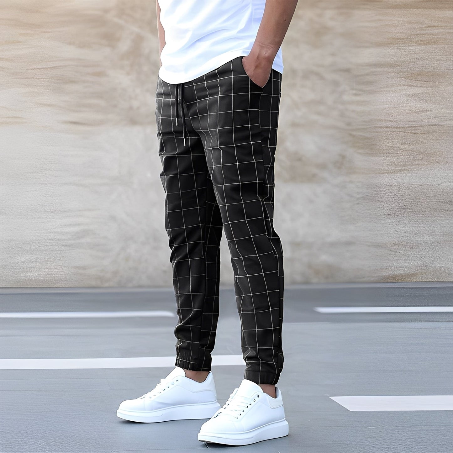 Raynard - Bequeme karierte Herrenhose