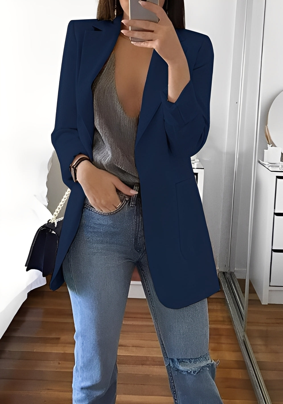 Stephanie - Elegancki, wąski żakiet damski