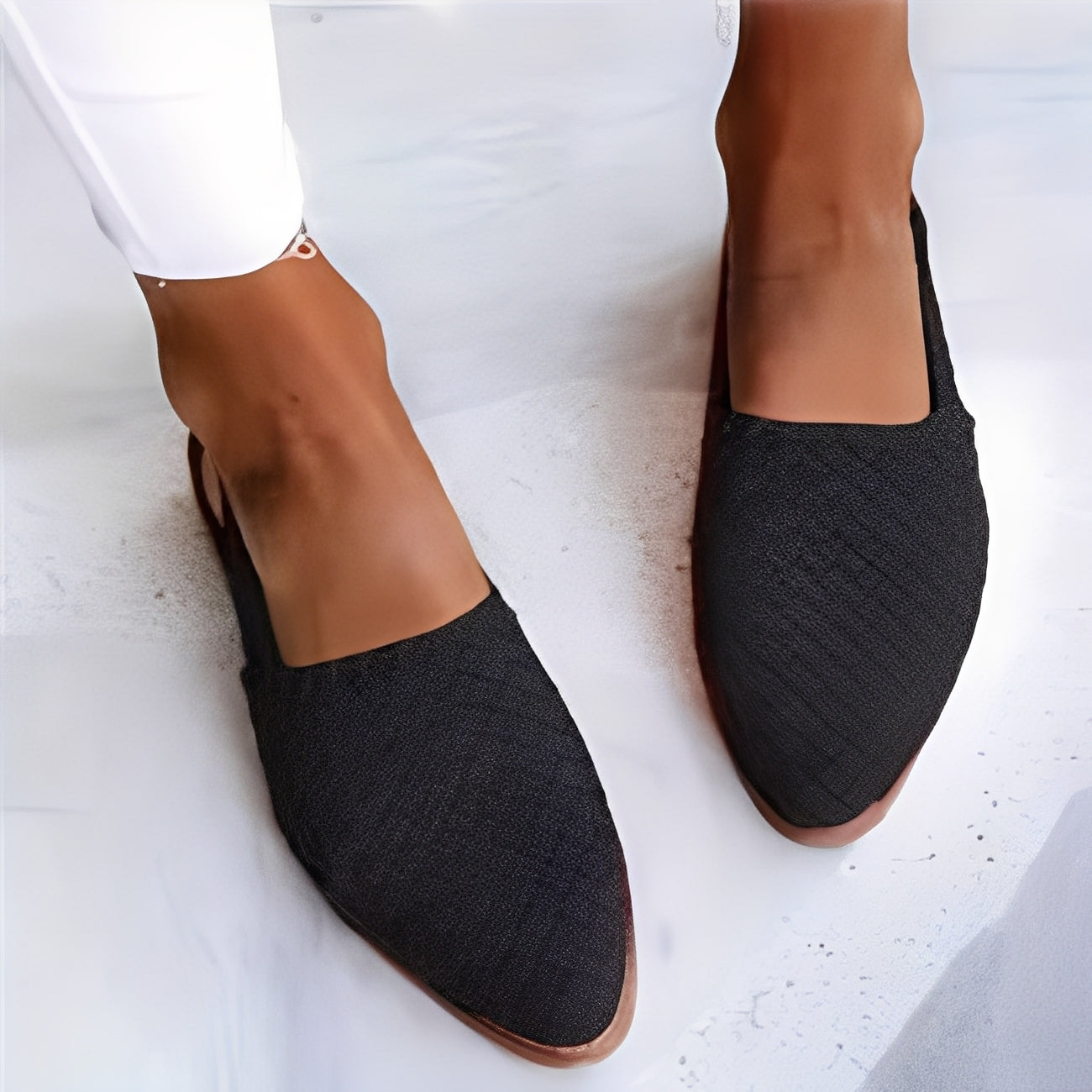 Dolores - Komfortable geflochtene Damensandalen aus Leder