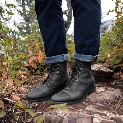 Garrick - Solidne vintage skórzane buty męskie