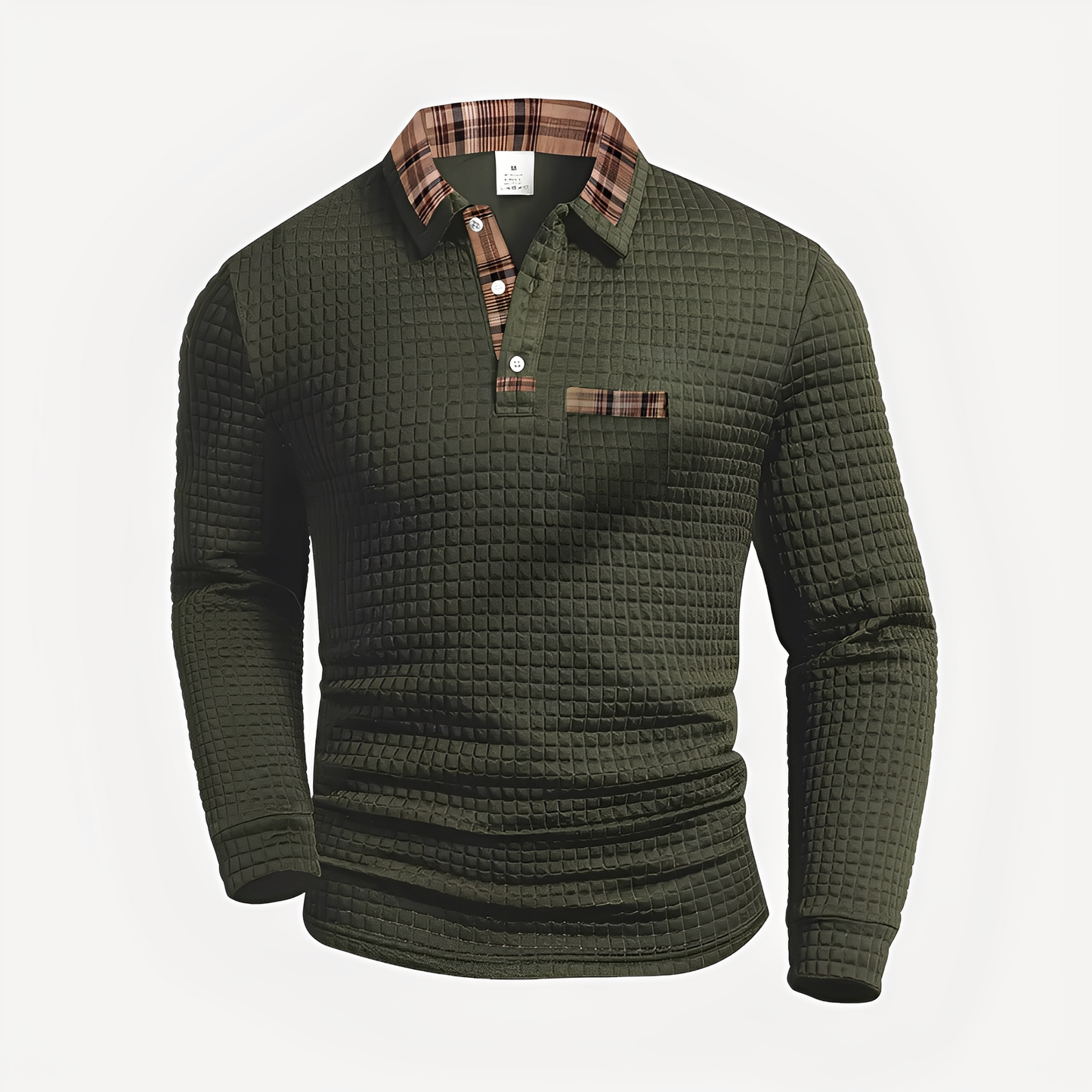 Morris - Elegancka koszulka polo z długim rękawem dla mężczyzn