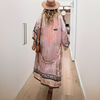 Barbarra - Anmutiges langes Kleid mit Blumenprint für Damen