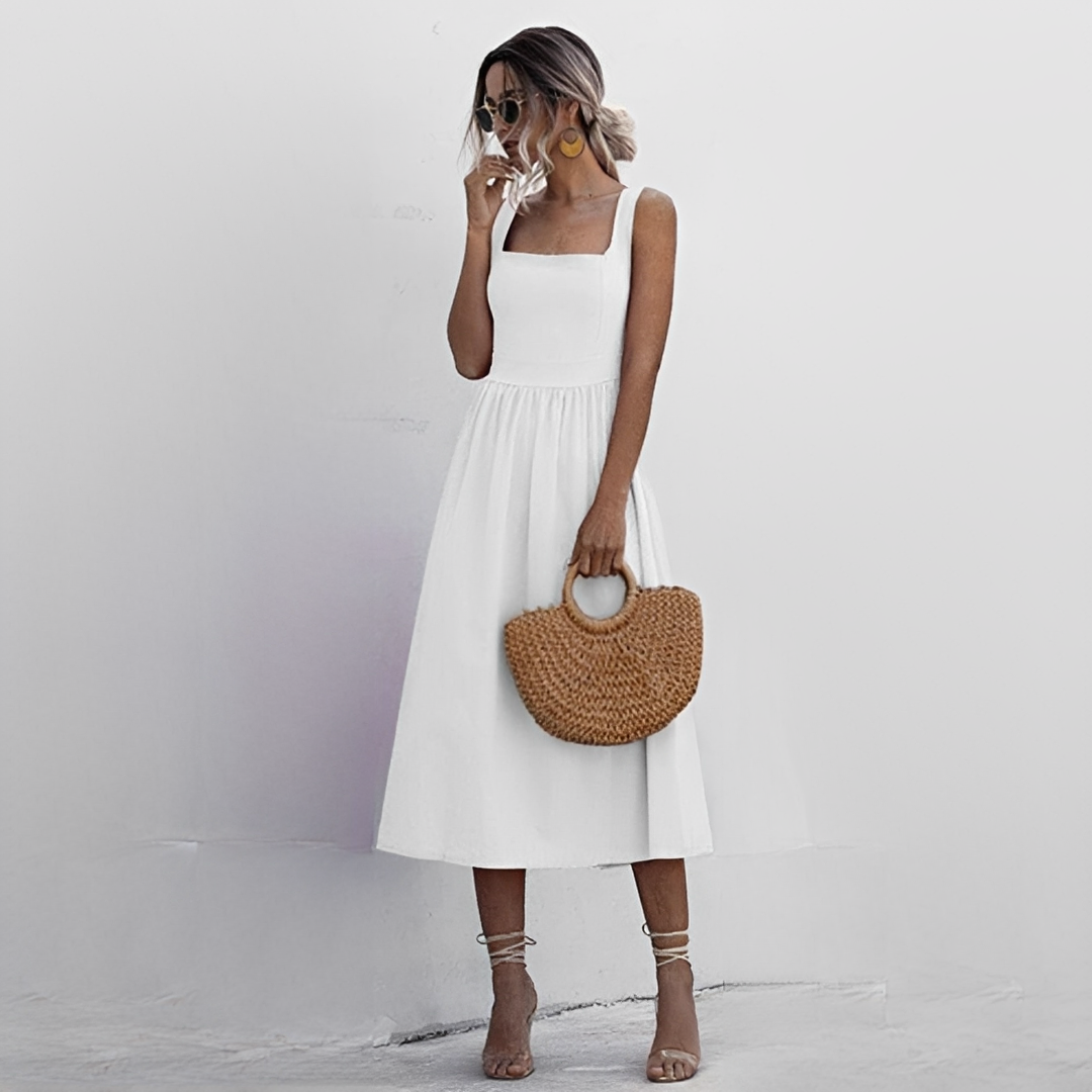 Lenna - Schickes ärmelloses Damen-Sommerkleid