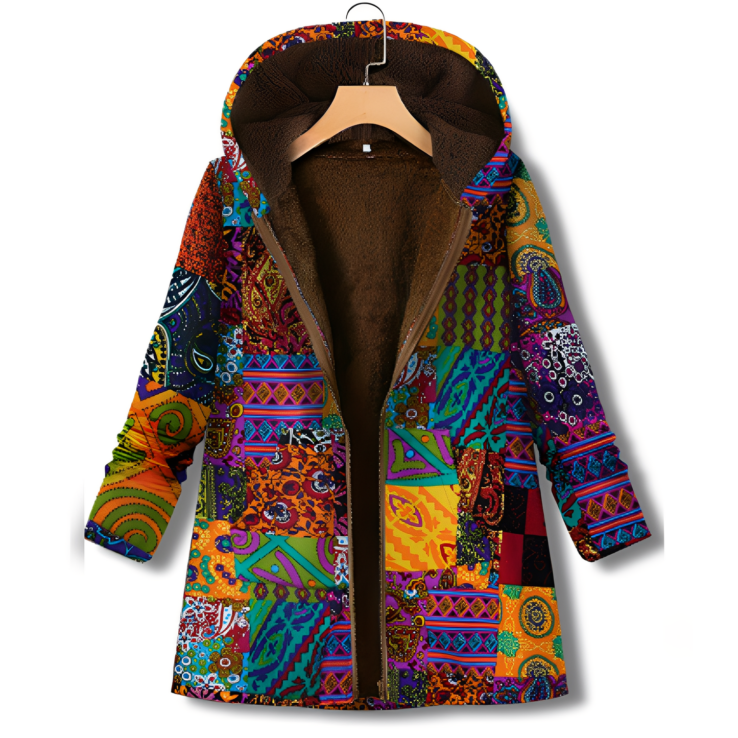 Olyvia - Damenjacke im Retro-Stil mit Muster