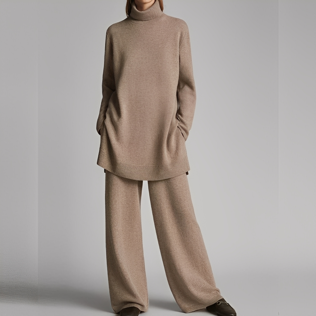 Mireille - Set leggero composto da maglione e pantaloni invernali da donna