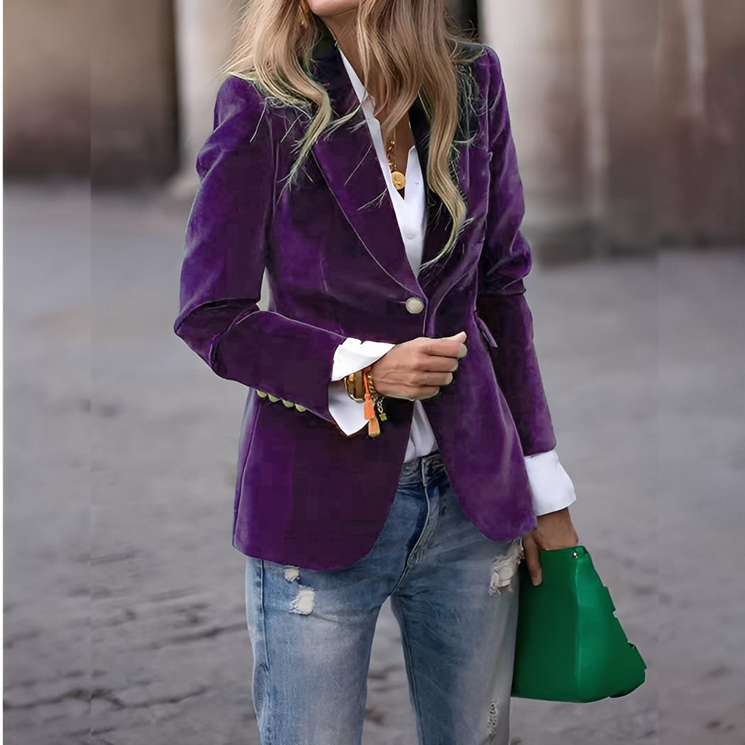 Lyliane - Klassische, lässige Damen-Knopfjacke