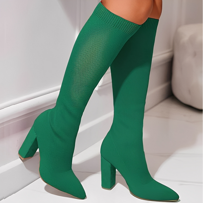 Marilyne - Elegantní pletené dámské kotníkové boty