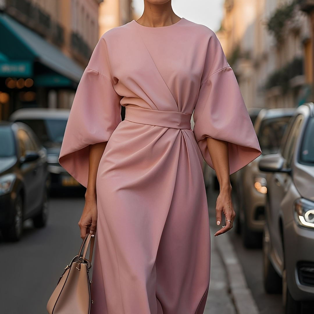 Lauriane - Elegantes Kleid mit Laternenärmeln für Damen