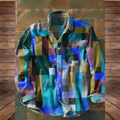 Gontran - Modisches Herrenhemd mit praktischer Tasche