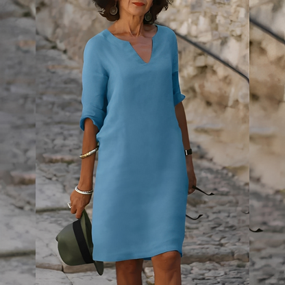 Guilaine - Elegantní šaty s výstřihem do V pro dámy