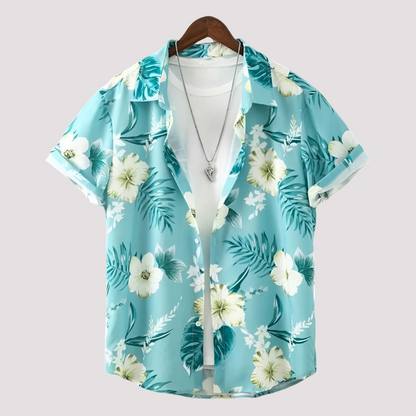 Arjun - Herren-Freizeithemd mit Hawaii-Muster