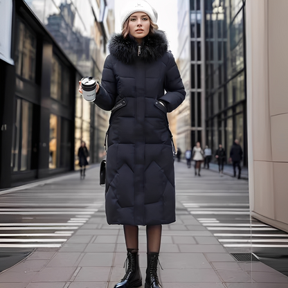 Marcellette - dámský zimní kabát s kapucí