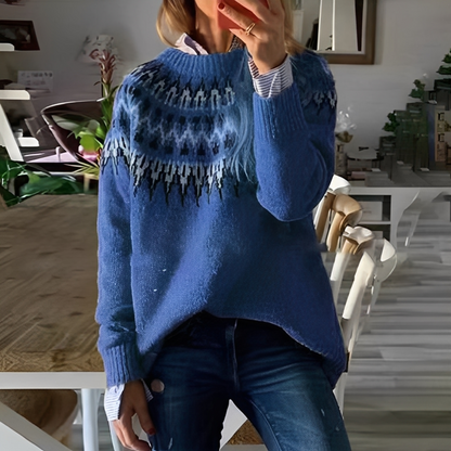 Manuela - Damenpullover mit nordischem Winterlook