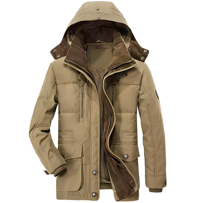 Bruce - Veste à capuche tendance pour homme avec doublure chaude