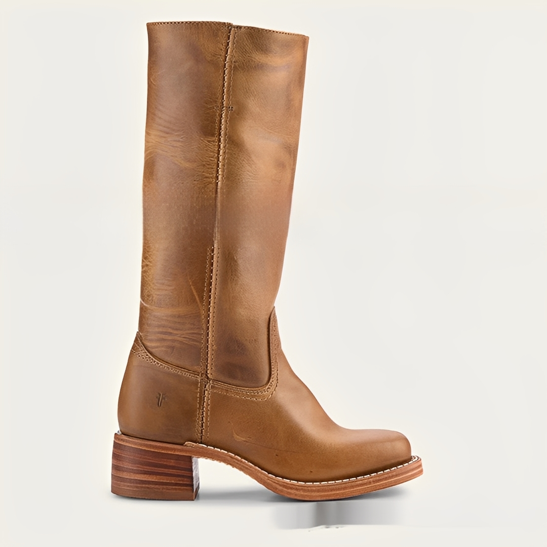 Marcelle - Tradiční dámské středně vysoké kožené boty