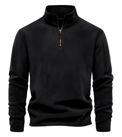 Nicholas - Fashionable fleece pullover for men with zipper
