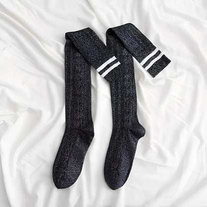 Zella - Modische Damen-Overkneesocken
