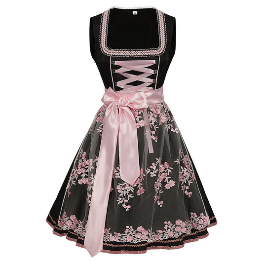 Elenora - Ärmelloses Dirndlkleid mit Schlitz für Damen für das Oktoberfest