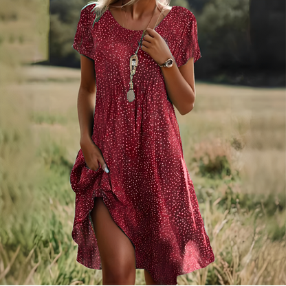 Eloise - Elegantes Damenkleid mit kurzen Ärmeln