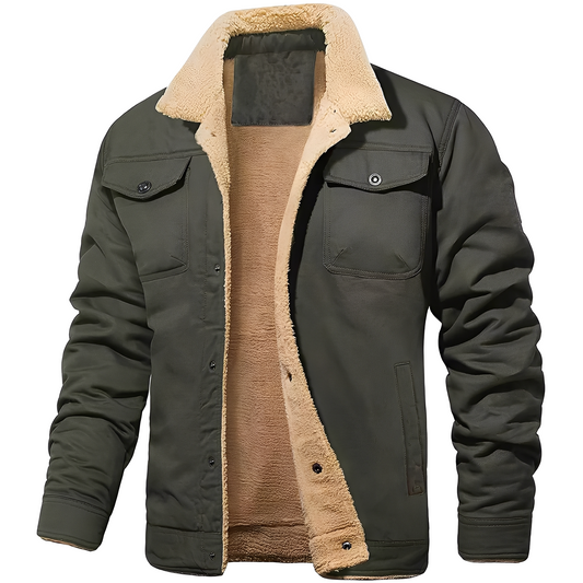 Dillon - Gemütliche Fleece-Twill-Jacke für Männer