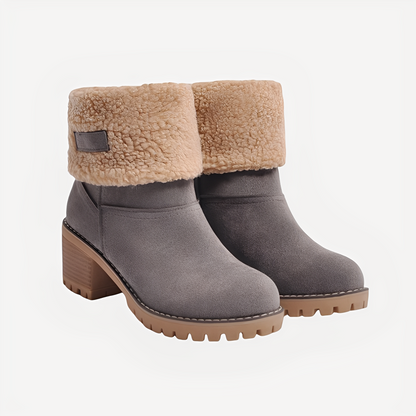 Claudia - Stylish, warm winter boots with heels for women