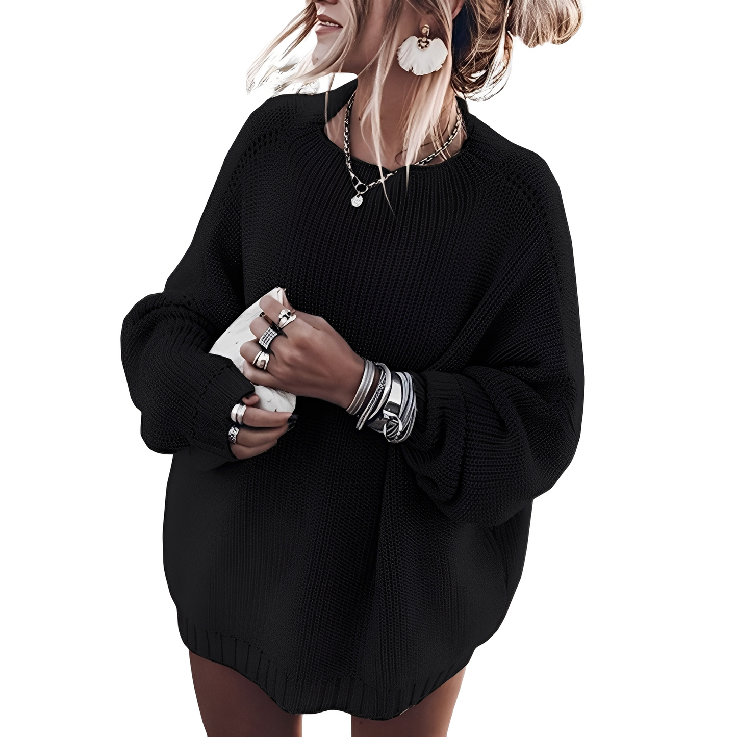 Gisselle - Pulover grosier tricotat pentru femei