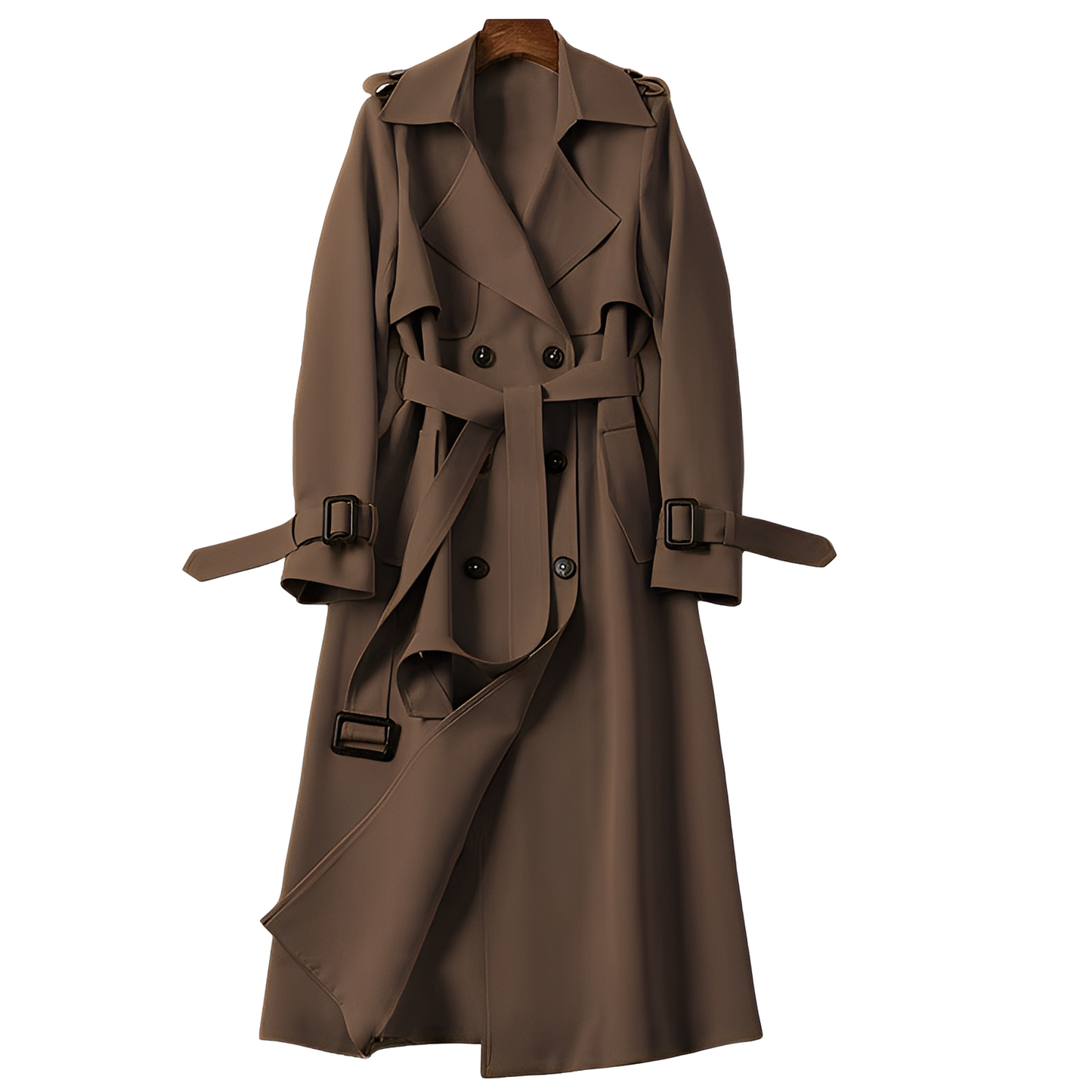 Patricia - Elegant women's trench coat with buttons