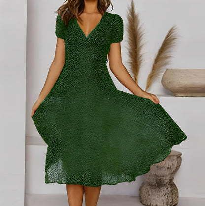 Elizabeth - Entspanntes, lockeres Damen-Kurzarmkleid